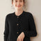 soft cashmere sweater | round neck cardigan | knitted sweater coat | ultrasonic cleaning