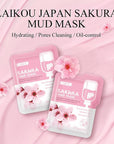 50pcs Japan Sakura Clay Mask for Face Deeply Cleansing Moisturizing Oil - Control Anti - Aging Wrinkle Pink Mud Mask Facial Skincare - Meifu Market