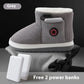 rechargeable heated shoes | electric foot warmers | temperature regulating slippers | energy saving