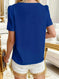 plus size blouse | loose fit shirt women | elegant short sleeve blouse | energy saving