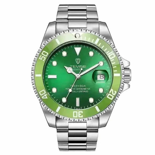 Mens Watches TEVISE Quartz Wrist Watch Waterproof Sport Business Gold Blue - designice men's watch men wrist watches luxur...
