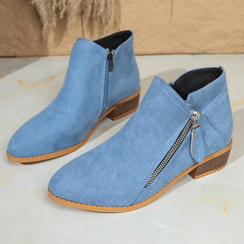 Suede European And American Style Women's Ankle Boots Meifu Market