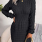 Casual Twisted Waist-cinching Bodycon Dress With A Sweater Dress Base Meifu Market