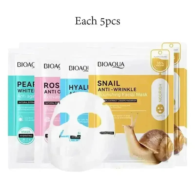 snail mucin face mask | hyaluronic acid sheet masks | anti-aging facial masks | ultrasonic cleaning