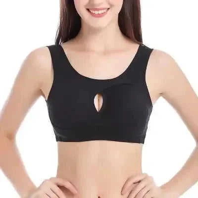 plus size cotton sleep bra | removable padded bralette | wirefree lounge bra | ultrasonic cleaning