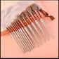 13pcs Professional Makeup Brush Set - Concealer Blush Powder Brushes - lifestyle usage showing best makeup brushes for beg...