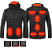 usb heated jacket | electric heating coat for men | rechargeable thermal clothing | ultrasonic cleaning