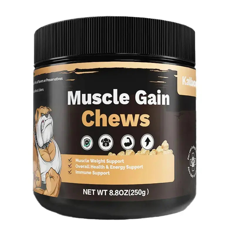 Muscle Gain Chews For Dogs High Protein Dog Food Health Supplement Premium Muscle Builder For All Breeds Soft Dog Chews Meifu Market
