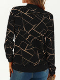 Stylish Long Sleeve Allover Print Zip Up Jacket Elegant Meifu Market