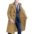 waterproof trench coat | wool blend overcoat | knee length mens coat | ultrasonic cleaning
