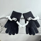Couple Magnetic Warm Gloves Cute Doll Hand Gloves meifu market