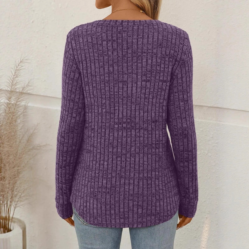 brushed cotton fabric | v-neck t-shirt | striped long sleeve top | ultrasonic cleaning