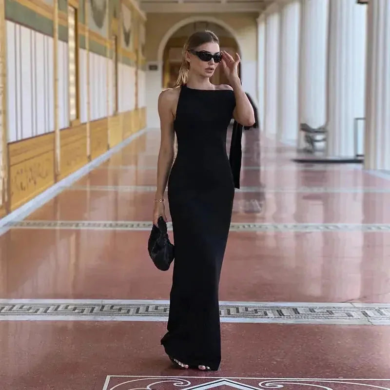 one shoulder evening dress | ribbon detail party dress | slim fit sleeveless dress | ultrasonic cleaning