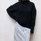Women's Long-sleeved Pullover Solid Color Sweater Meifu Market