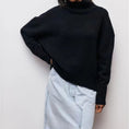 Women's Long-sleeved Pullover Solid Color Sweater Meifu Market