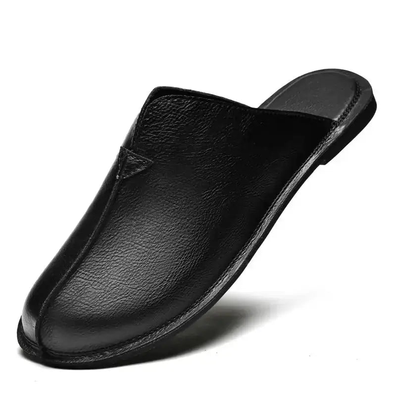 Men's Retro Easy Matching Lazy Flat Beach Slippers Meifu Market