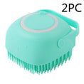 Silicone Dog Bath Massage Gloves Brush Pet Cat Bathroom Cleaning Tool Comb Brush For Dog Can Pour Shampoo Dog Grooming Supplies Meifu Market