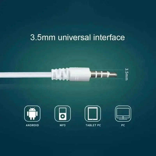 wired earphones with microphone | 35mm audio jack headphones | noise isolating in-ear headphones | energy saving