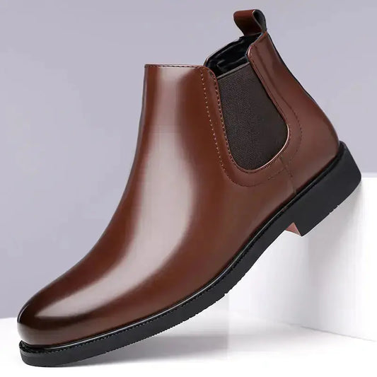 Business Formal Wear Height Increasing Insole Casual Men's Shoes