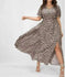 bohemian floral dress | tight waist dress | european style dress | ultrasonic cleaning