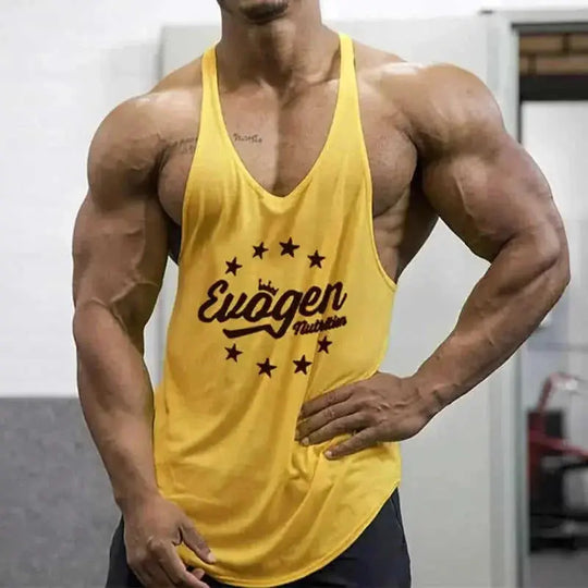 moisture-wicking cotton vest | breathable sleeveless workout top | muscle fit training tank | ultrasonic cleaning