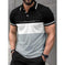 Men's 3D-Printed Short-Sleeve Polo Shirt - Bold Graphic Button-Up Top - Meifu Market
