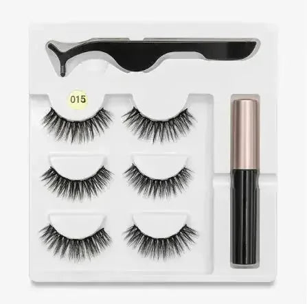 magnetic eyelashes with adhesive | reusable false eyelashes | easy application eyelash kit | ultrasonic cleaning