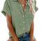 polyester v-neck shirt | white work shirt with pockets | durable polyester fabric | energy saving