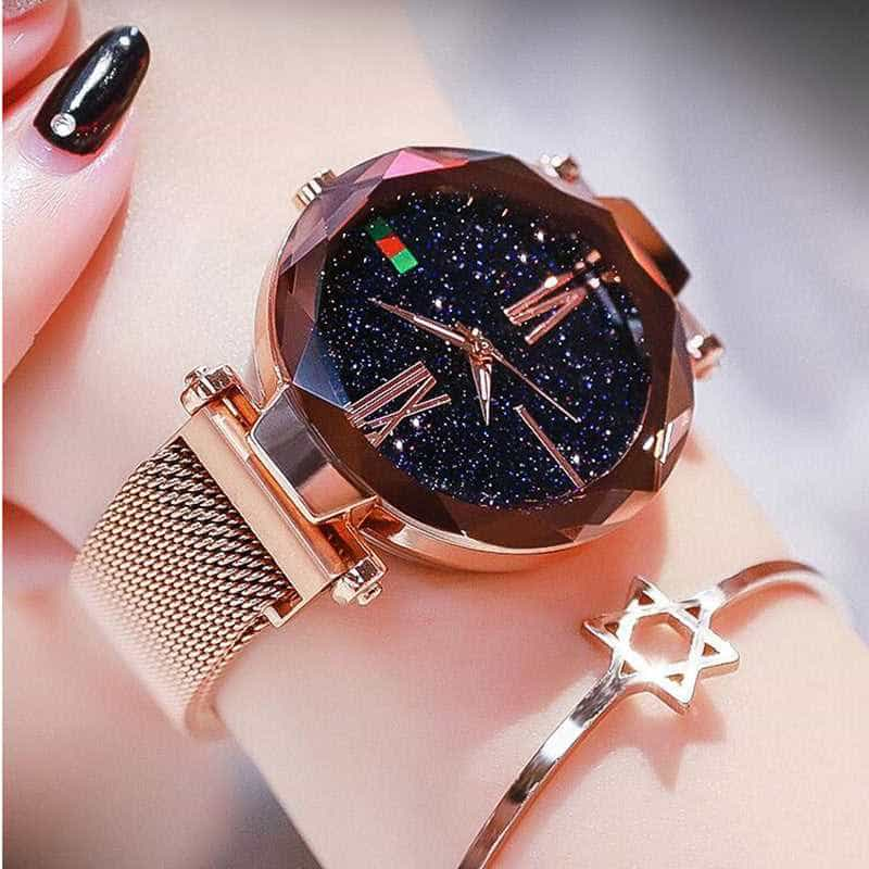 Lazy Magnet Watch Ladies Star Net Celebrity Same Paragraph Magnet Watch 