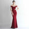 off-shoulder maxi dress | stretchy jersey fabric | midi length dress | ultrasonic cleaning