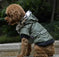 Cross-border pet supplies pet clothes dog clothes autumn and winter fur collar coat pet dog clothing M - front view 0