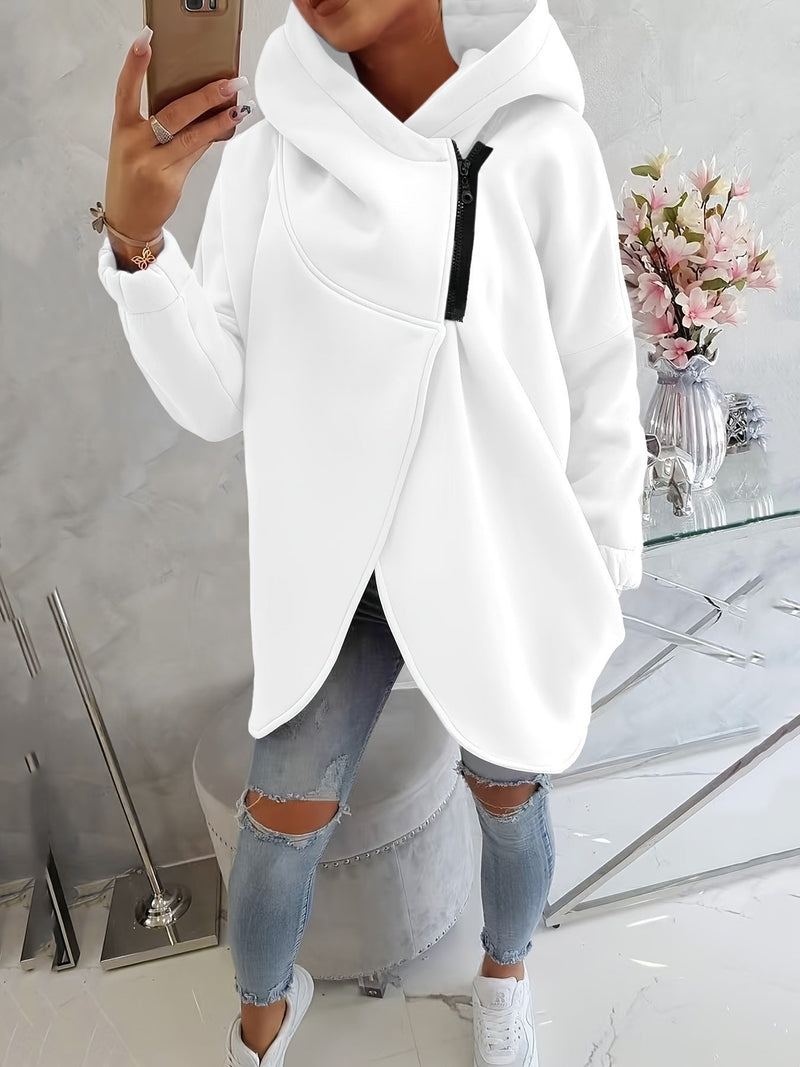 Women's Plus Size Solid Color Coat Meifu Market