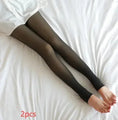 fleece lined tights for women | thermal winter leggings plus size | opaque fleece lined pantyhose | energy saving