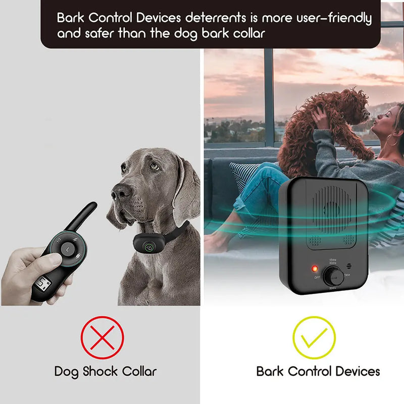 Pets Dog Anti Barking Device Pet Dog Ultrasonic Anti Barking Collars Repeller Outdoor Dogs Stop No Bark Control Training Device Supplies Meifu Market