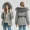 faux fur collar coat | waterproof winter coat | longline puffer jacket | energy saving