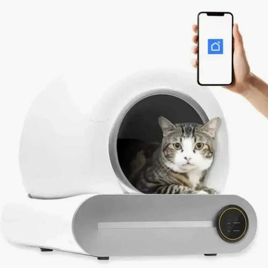 Automatic Litter Box Cat Toilet Smart Pooper Scooper - view 6 (pattern: check)