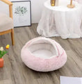 2-in-1 Dog & Cat Bed - Round Plush Warm Winter Pet House Meifu Market