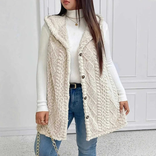 double-sided plush fabric | oversized hooded cardigan | fleece lined hoodie | ultrasonic cleaning