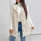 double-sided plush fabric | oversized hooded cardigan | fleece lined hoodie | ultrasonic cleaning