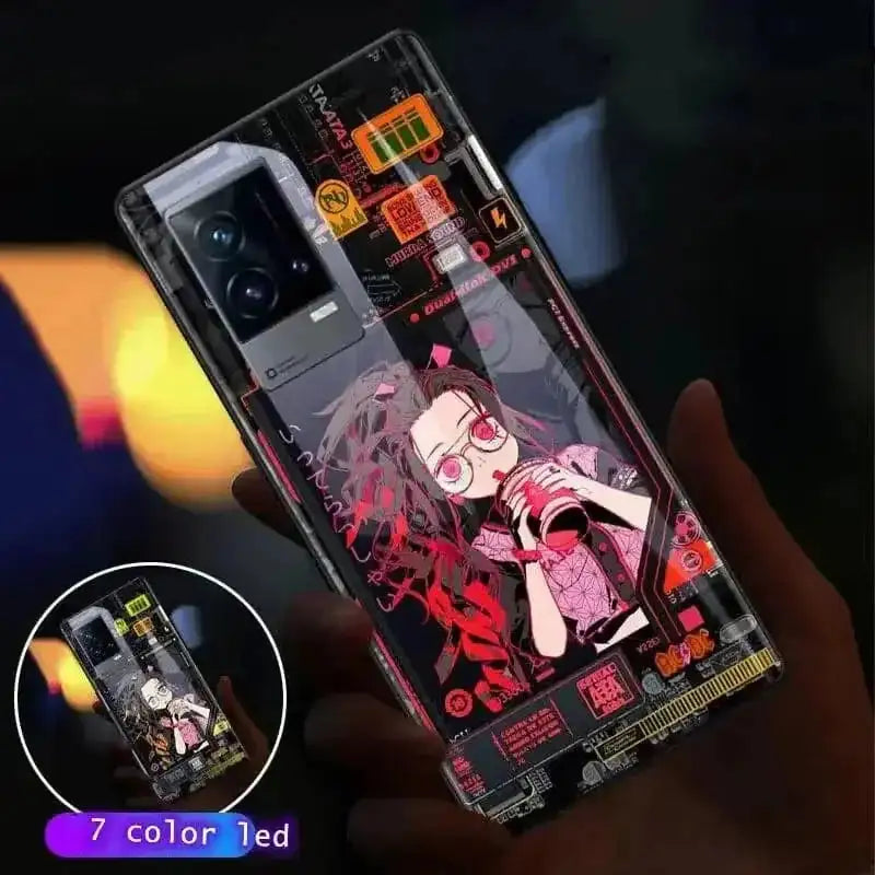 led back cover case | tempered glass protection | wireless charging compatible | ultrasonic cleaning