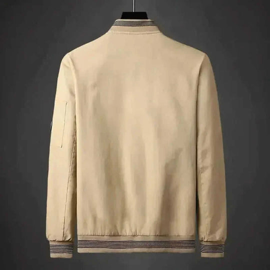 lightweight baseball jacket | mens spring coat | water-resistant windbreaker | ultrasonic cleaning