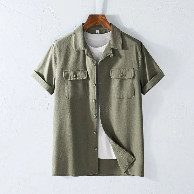 heavyweight cotton shirt | breathable workwear shirt | vintage work shirt | ultrasonic cleaning