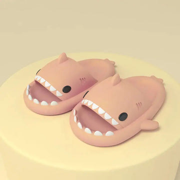 Adult's Slippers Indoor Outdoor Funny Shark Cartoon meifu market