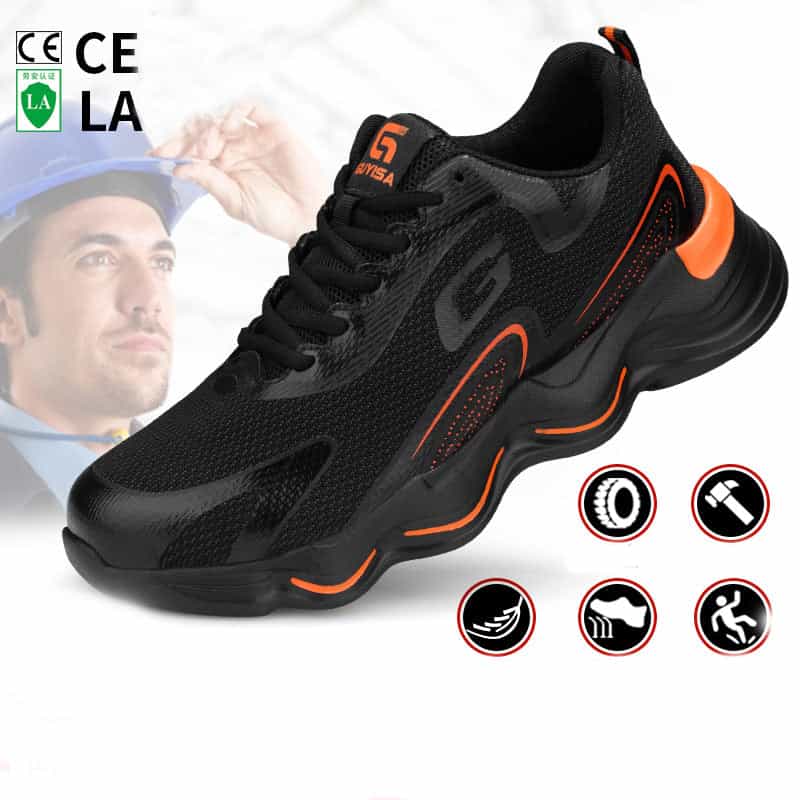Steel Toe Shoes For Men Work Safety Shoes Nonslip Indestructible Sneakers