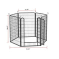 6 Panels Heavy Duty Metal Playpen With Door 39.37 H Dog Fence Pet Exercise Pen For Outdoor, Indoor Meifu Market