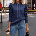 Solid Color Long-sleeved Casual Women's Top Sweater Meifu Market