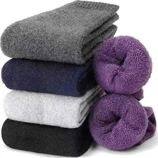 cold-proof cashmere socks | thermal wool tube socks | unisex winter socks | ultrasonic cleaning