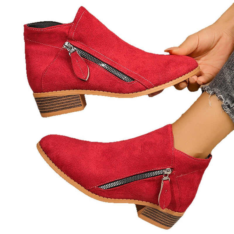 Suede European And American Style Women's Ankle Boots Meifu Market