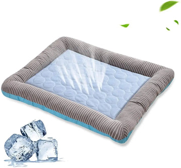 Pet Cooling Pad Bed For Dogs Cats Puppy Kitten Cool Mat Pet Blanket Ice Silk Material Soft For Summer Sleeping Blue Breathable Meifu Market