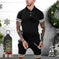 quick-dry fabric short sets | breathable polo shirt outfits | summer casual tracksuits for men | ultrasonic cleaning
